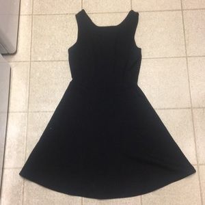 Little black dress with an open back